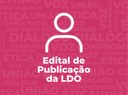EDITAL DE PUBLICAÇÃO DA LDO 